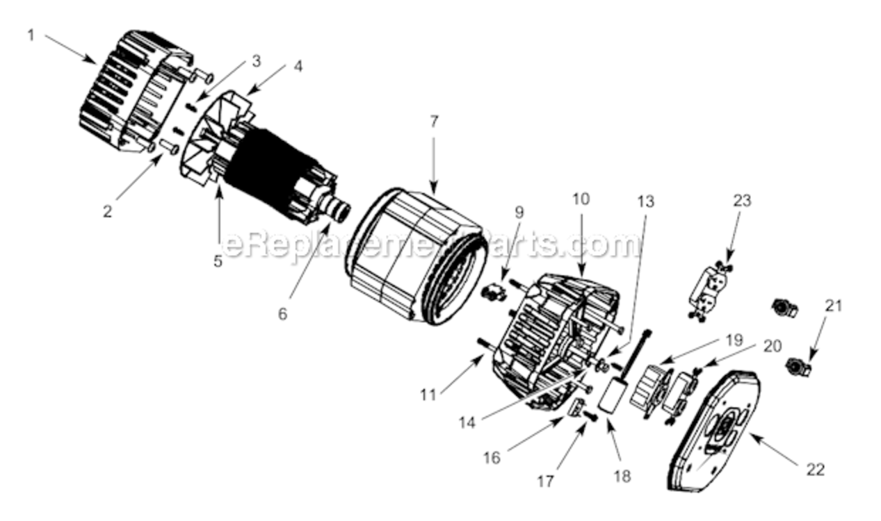 Page A Diagram and Parts List for GN501202  Campbell Hausfeld Generator